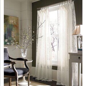 Branchbrook burnout sheer (pair) curtains 84 in